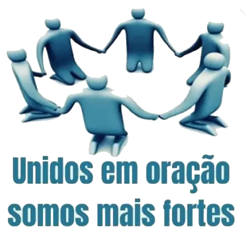 Figurinhas Unidos em oracao somos mais fortes para whatsapp