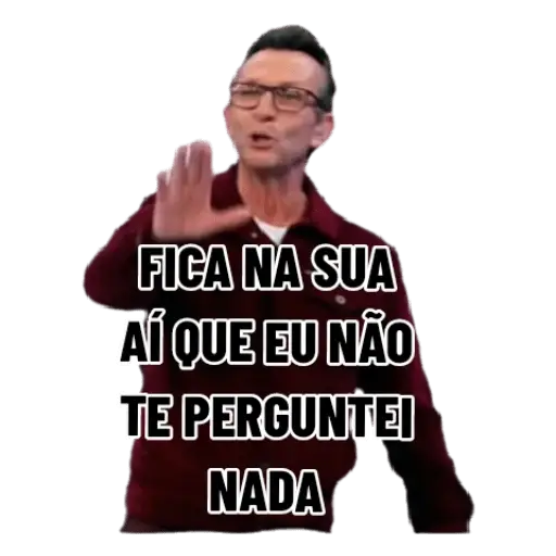 Figurinhas Nao perguntei para whatsapp