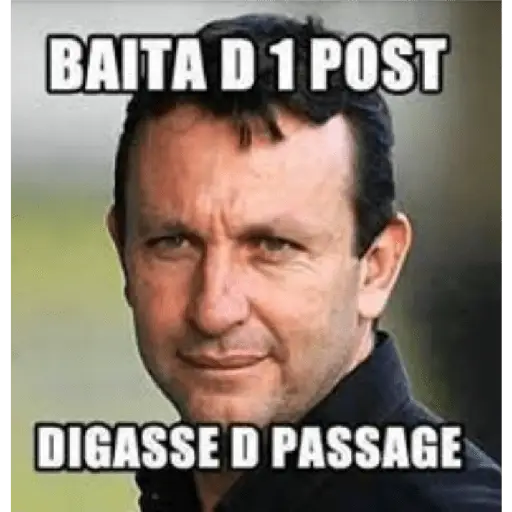 Figurinhas Baita de um post para whatsapp