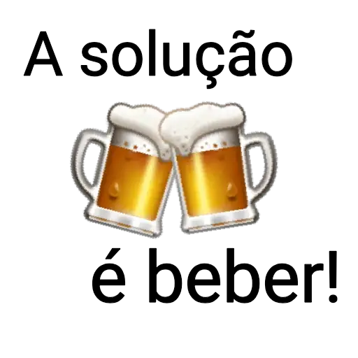 Figurinhas A solucao e beber para whatsapp