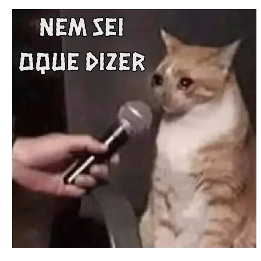 Figurinhas Nem sei o que dizer para whatsapp