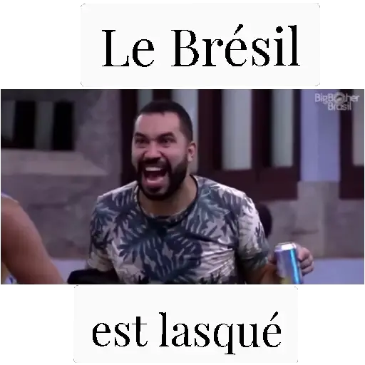 Figurinhas Le bresil est lasque para whatsapp