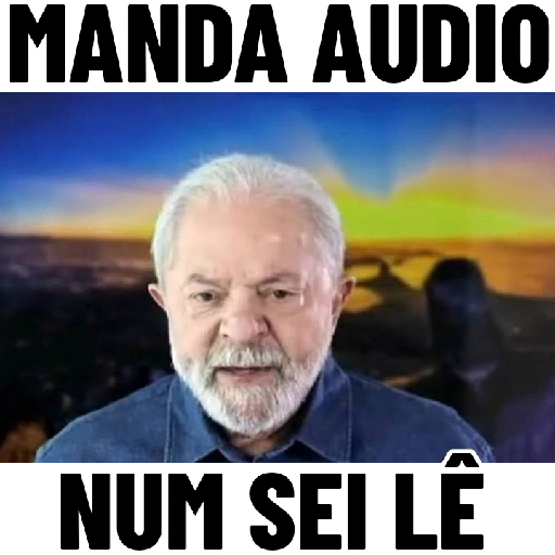 Figurinhas Manda audio num sei le para whatsapp