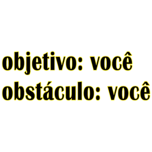 Figurinhas Objetivo: voce para whatsapp