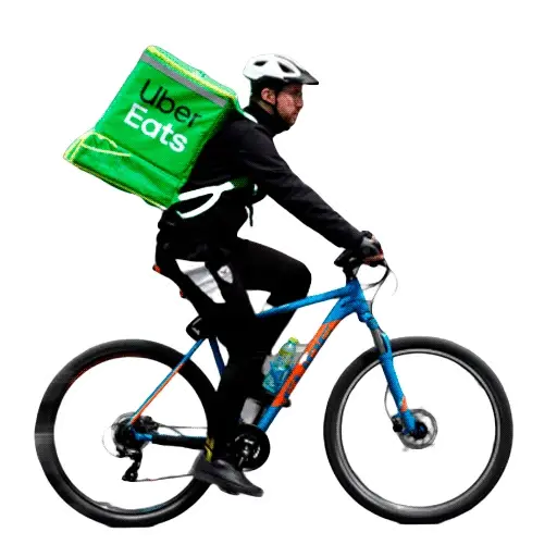 Figurinhas Ciclista uber para whatsapp