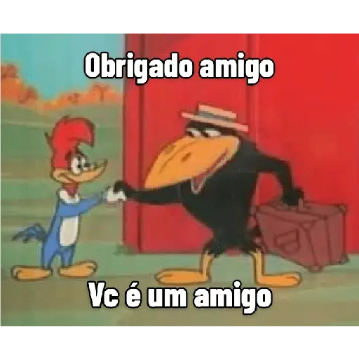 Figurinhas Obrigado amigo voce e um amigo para whatsapp