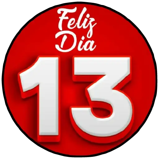 Figurinhas Feliz dia 13 para whatsapp