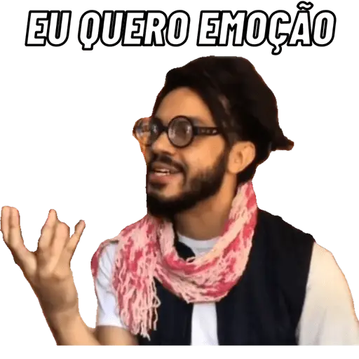 Figurinhas Eu quero emocao para whatsapp