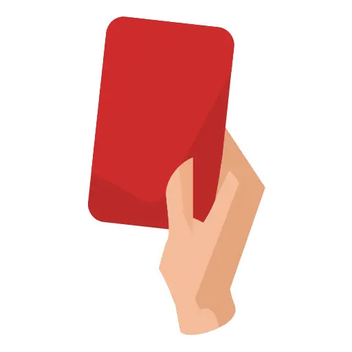 Figurinhas Cartao vermelho para whatsapp