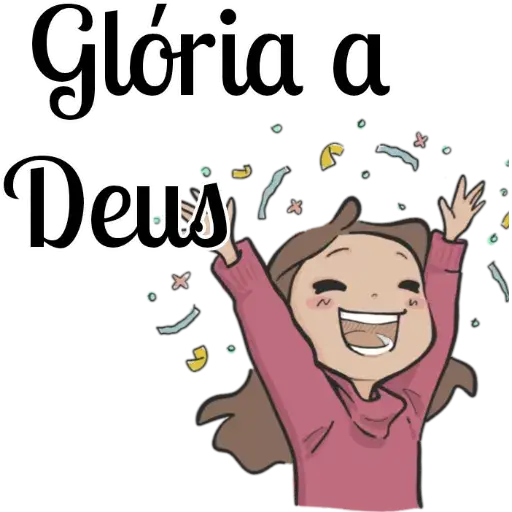 Figurinhas Gloria a deus para whatsapp