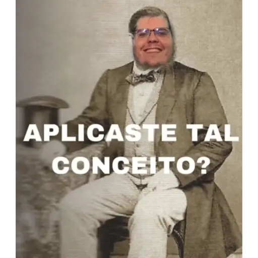 Figurinhas Aplicaste tal conceito para whatsapp