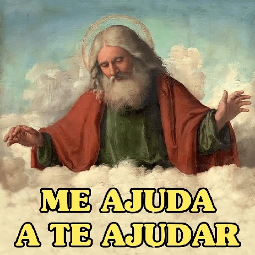 Figurinhas Me ajuda a te ajudar para whatsapp