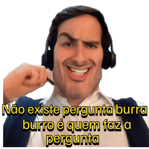 Figurinhas Nao existe pergunta burra para whatsapp