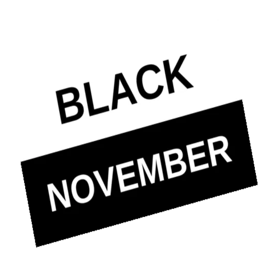 Figurinhas Black november para whatsapp