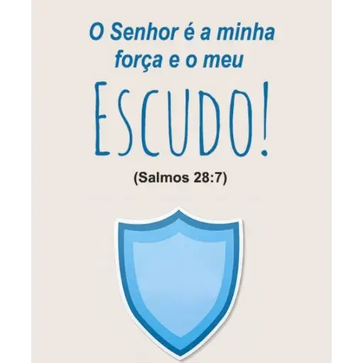 Figurinhas Salmos 28:7 para whatsapp