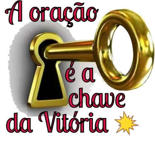 Figurinhas A oracao e a chave da vitoria para whatsapp