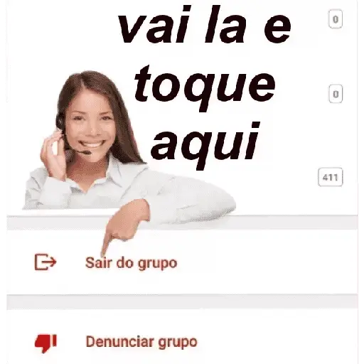 Figurinhas Sair do grupo para whatsapp