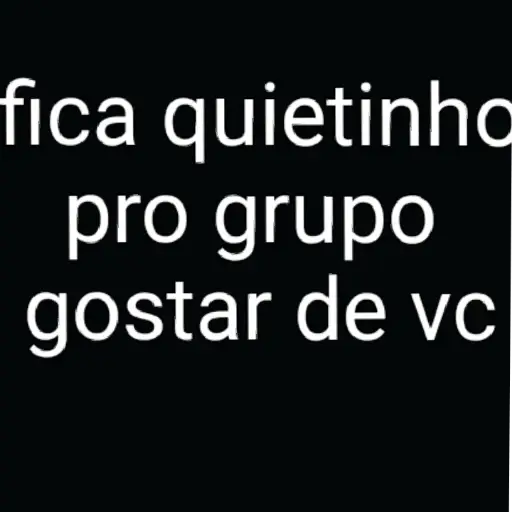 Figurinhas Fica quietinho para whatsapp