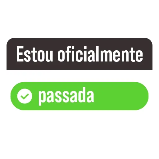 Figurinhas Estou oficialmente passada para whatsapp