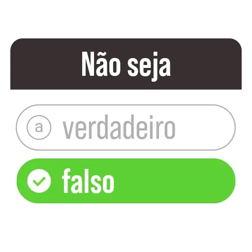 Figurinhas Nao seja falso para whatsapp